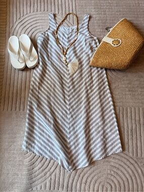 Handkerchief Hem J. Jill Linen Dress